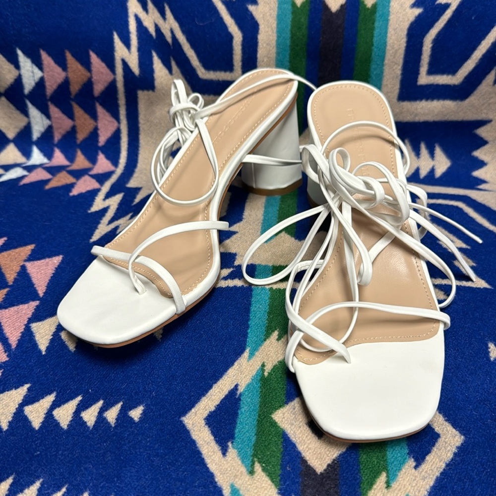 Princess Polly Lena Heels White